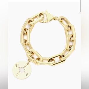 18k played stainless steel bracelet